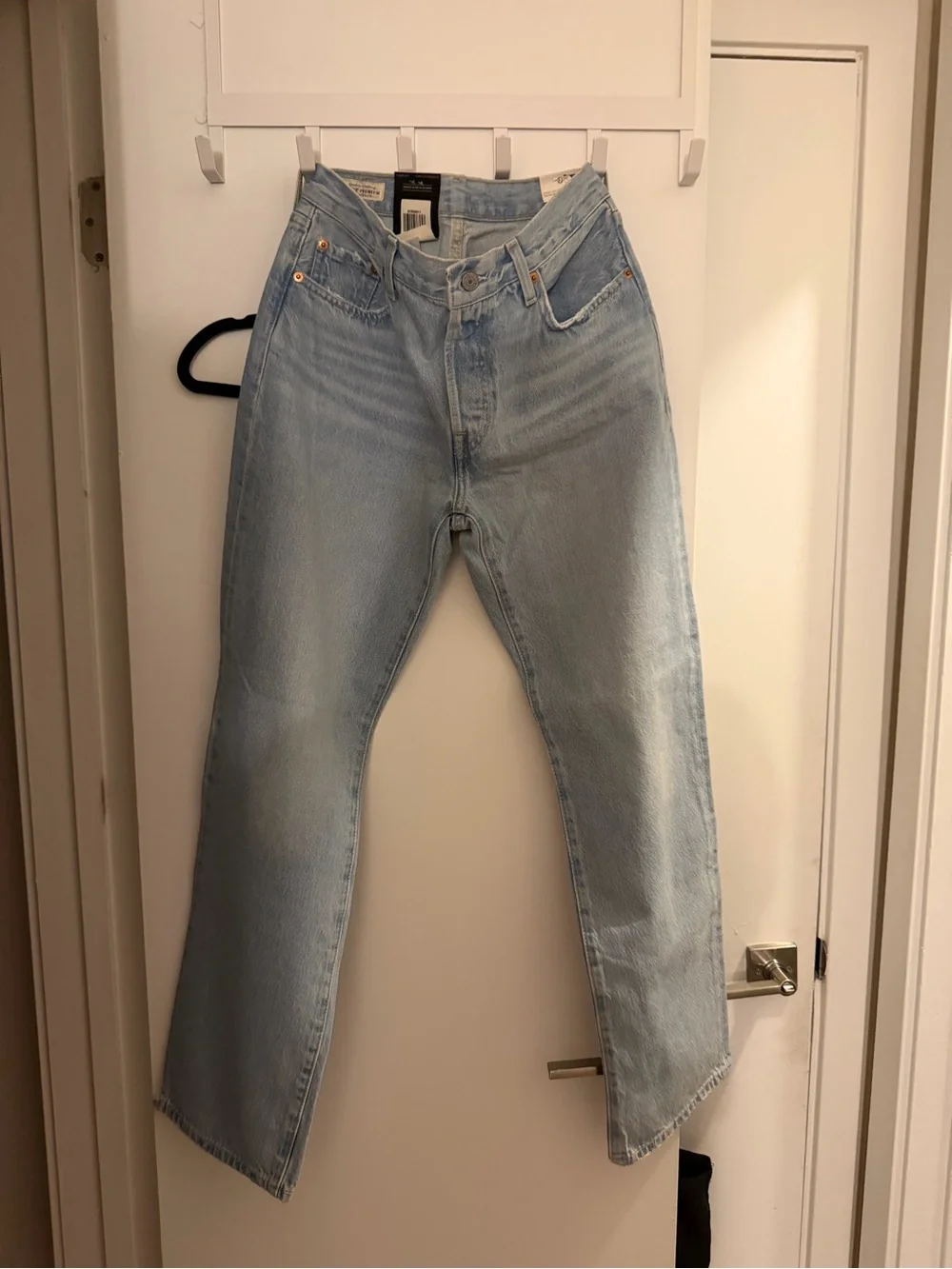Levi's Light Blue High-Rise Wide Leg Jeans - Women